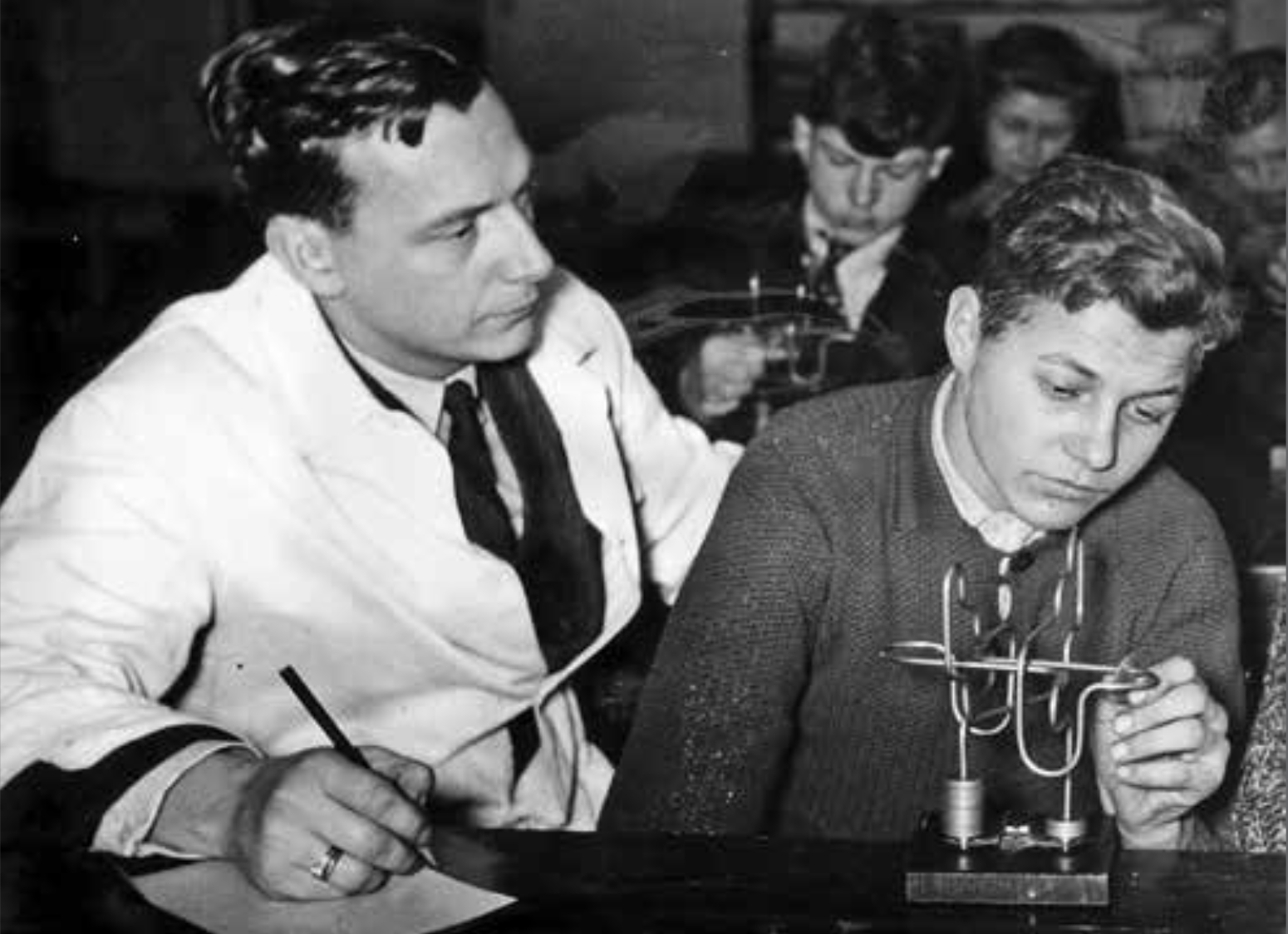 Hubert Rohracher bei Testung